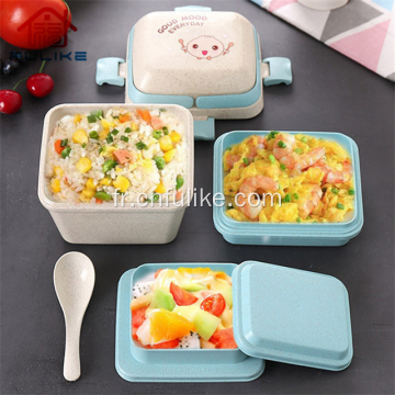 Conteneur de nourriture pour boîte à lunch bento multicouche